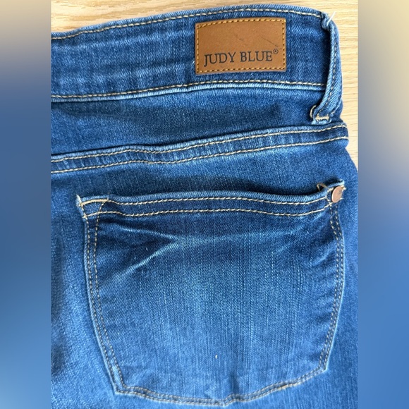 Judy Blue Dark Wash Ankle Jeans - Picture 6 of 6